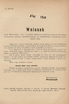 [Kadencja IX, sesja I, al. 1349] Alegata do Sprawozdań Stenograficznych z Pierwszej Sesyi Dziewiątego Peryodu Sejmu Krajowego Królestwa Galicyi i Lodomeryi z Wielkiem Księstwem Krakowskiem z roku 1913. Alegat 1349