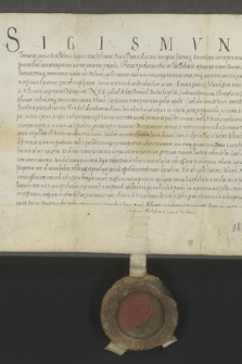 Dokument króla Zygmunta III potwierdzający uchwałę rady miejskiej Wielunia w sprawie ustanowienia podatku na naprawę murów miejskich
