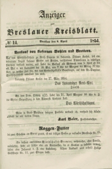 Anzeiger zum Breslauer Kreisblatt. 1854, № 14 (8 April)