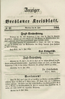 Anzeiger zum Breslauer Kreisblatt. 1854, № 27 (8 Juli)