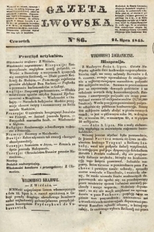 Gazeta Lwowska. 1845, nr 86