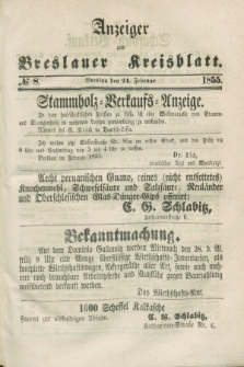 Anzeiger zum Breslauer Kreisblatt. 1855, № 8 (24 Februar)