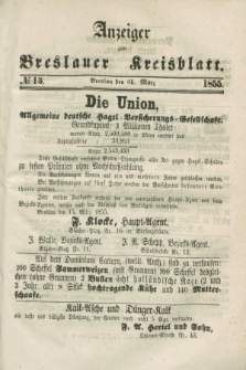 Anzeiger zum Breslauer Kreisblatt. 1855, № 13 (31 März)