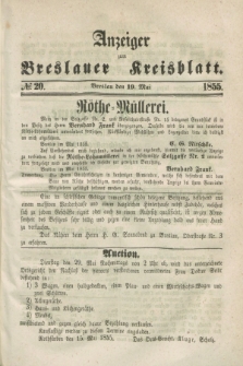 Anzeiger zum Breslauer Kreisblatt. 1855, № 20 (19 Mai)