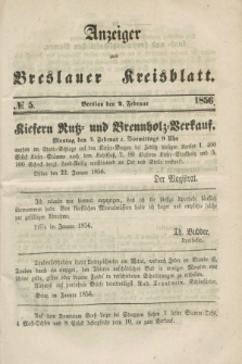 Anzeiger zum Breslauer Kreisblatt. 1856, № 5 (2 Februar)