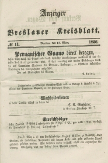 Anzeiger zum Breslauer Kreisblatt. 1856, № 11 (15 März)