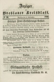 Anzeiger zum Breslauer Kreisblatt. 1856, № 36 (6 September)