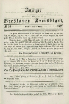 Anzeiger zum Breslauer Kreisblatt. 1857, № 10 (7 März)
