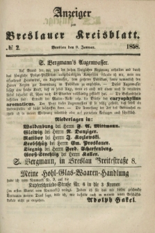 Anzeiger zum Breslauer Kreisblatt. 1858, № 2 (9 Januar)