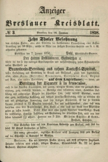 Anzeiger zum Breslauer Kreisblatt. 1858, № 3 (16 Januar)