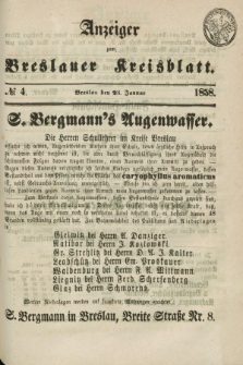 Anzeiger zum Breslauer Kreisblatt. 1858, № 4 (23 Januar)