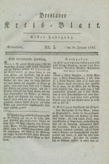Breslauer Kreis-Blatt. Jg.1, № 3 (18 Januar 1834)