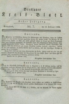 Breslauer Kreis-Blatt. Jg.1, № 7 (15 Februar 1834)