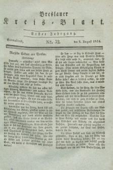 Breslauer Kreis-Blatt. Jg.1, № 32 (9 August 1834)