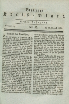 Breslauer Kreis-Blatt. Jg.1, № 35 (30 August 1834)