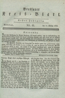 Breslauer Kreis-Blatt. Jg.1, № 41 (11 Oktober 1834)