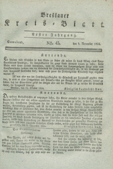 Breslauer Kreis-Blatt. Jg.1, № 45 (8 November 1834)
