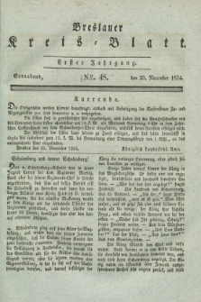 Breslauer Kreis-Blatt. Jg.1, № 48 (29 November 1834)