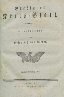 Breslauer Kreis-Blatt. Jg.2, № 1 (3 Januar 1835)