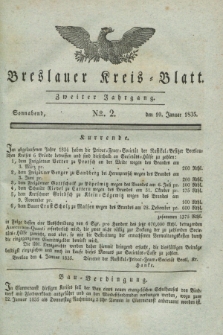 Breslauer Kreis-Blatt. Jg.2, № 2 (10 Januar 1835)
