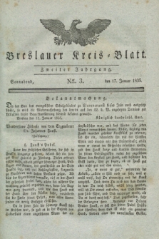Breslauer Kreis-Blatt. Jg.2, № 3 (17 Februar 1835)