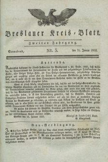 Breslauer Kreis-Blatt. Jg.2, № 5 (31 Januar 1835)