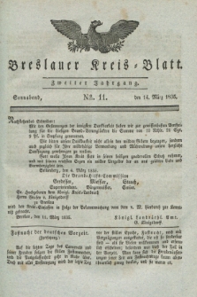 Breslauer Kreis-Blatt. Jg.2, № 11 (14 März 1835)