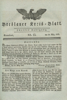 Breslauer Kreis-Blatt. Jg.2, № 13 (28 März 1835)