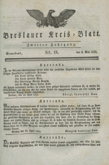 Breslauer Kreis-Blatt. Jg.2, № 18 (2 Mai 1835)