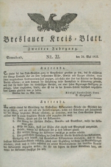 Breslauer Kreis-Blatt. Jg.2, № 22 (30 Mai 1835)