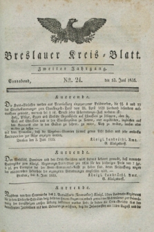 Breslauer Kreis-Blatt. Jg.2, № 24 (13 Juni 1835)
