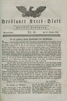 Breslauer Kreis-Blatt. Jg.2, № 44 (31 Oktober 1835)