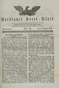 Breslauer Kreis-Blatt. Jg.2, № 45 (7 November 1835)