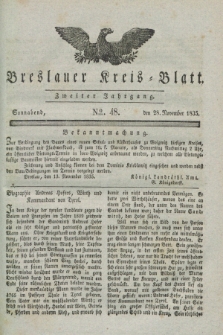 Breslauer Kreis-Blatt. Jg.2, № 48 (28. November 1835)