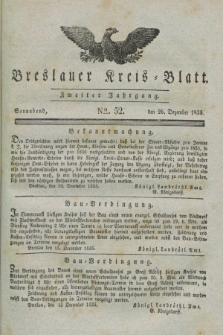 Breslauer Kreis-Blatt. Jg.2, № 52 (26 Dezember 1835)