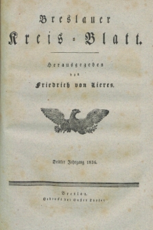 Breslauer Kreis-Blatt. Jg.3, № 1 (2. Januar 1836)