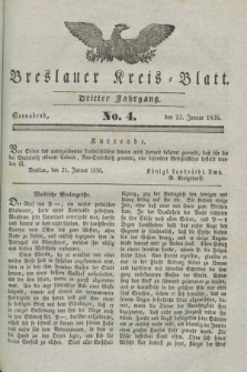 Breslauer Kreis-Blatt. Jg.3, № 4 (23. Januar 1836)
