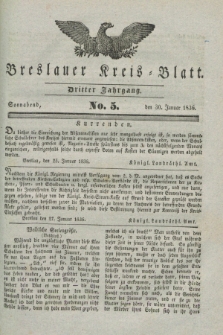 Breslauer Kreis-Blatt. Jg.3, № 5 (30. Januar 1836)