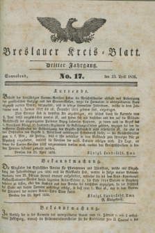 Breslauer Kreis-Blatt. Jg.3, № 17 (23. April 1836)