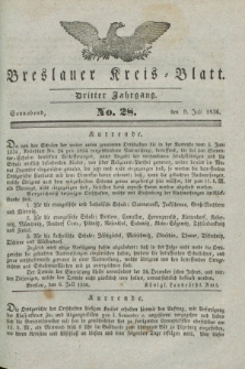 Breslauer Kreis-Blatt. Jg.3, № 28 (9 Juli 1836)
