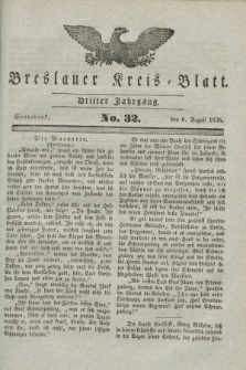 Breslauer Kreis-Blatt. Jg.3, № 32 (6. August 1836)