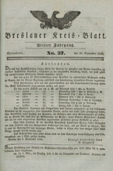 Breslauer Kreis-Blatt. Jg.3, № 37 (10. September 1836)