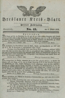 Breslauer Kreis-Blatt. Jg.3, № 41 (8. October 1836)