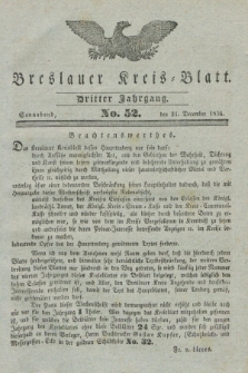 Breslauer Kreis-Blatt. Jg.3, № 52 (24 Dezember 1836)