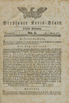 Breslauer Kreis-Blatt. Jg.4, № 5 (4 Februar 1837)