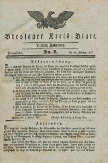 Breslauer Kreis-Blatt. Jg.4, № 7 (18 Februar 1837)
