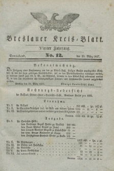 Breslauer Kreis-Blatt. Jg.4, № 12 (25 März 1837)