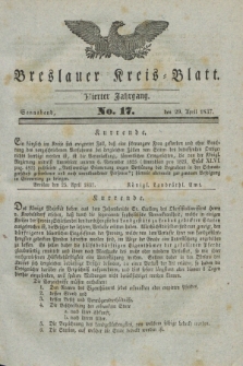 Breslauer Kreis-Blatt. Jg.4, № 17 (29 April 1837)