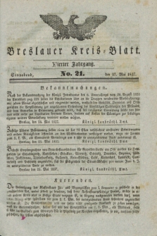Breslauer Kreis-Blatt. Jg.4, № 21 (27 Mai 1837)