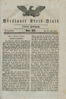 Breslauer Kreis-Blatt. Jg.4, № 23 (10 Juni 1837)